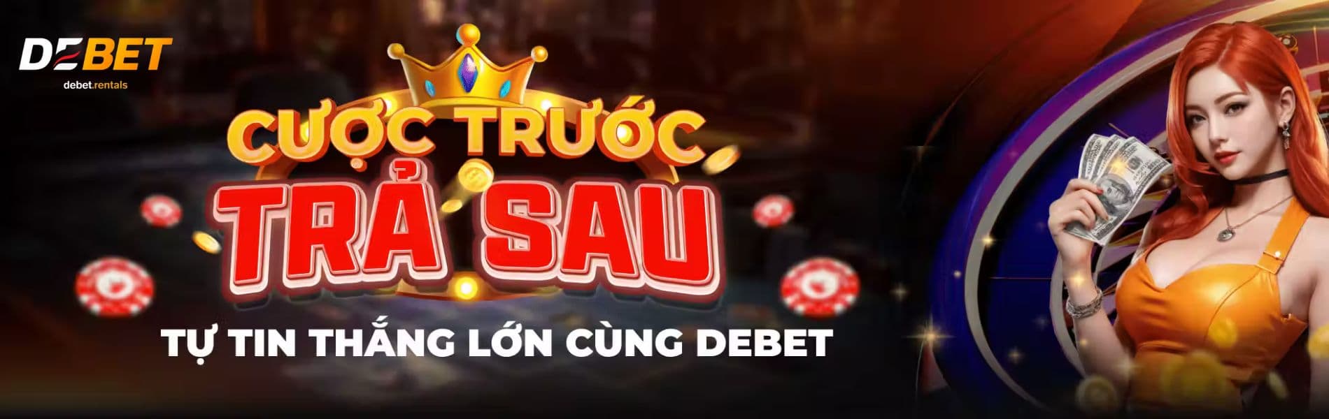 DEBET 3 cược trước trả sau tại debet