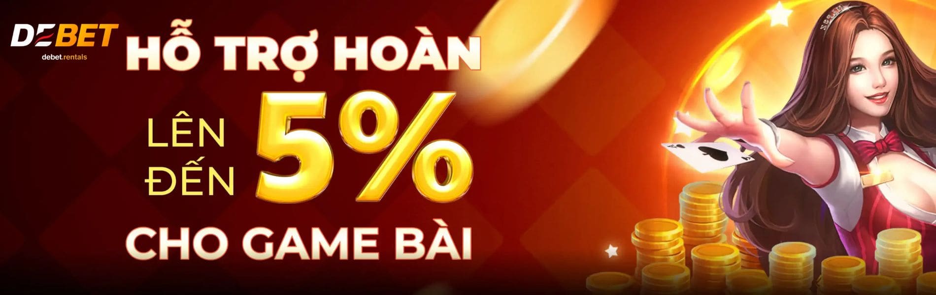 DEBET 1 hoản trả lên đến 5% tại debet